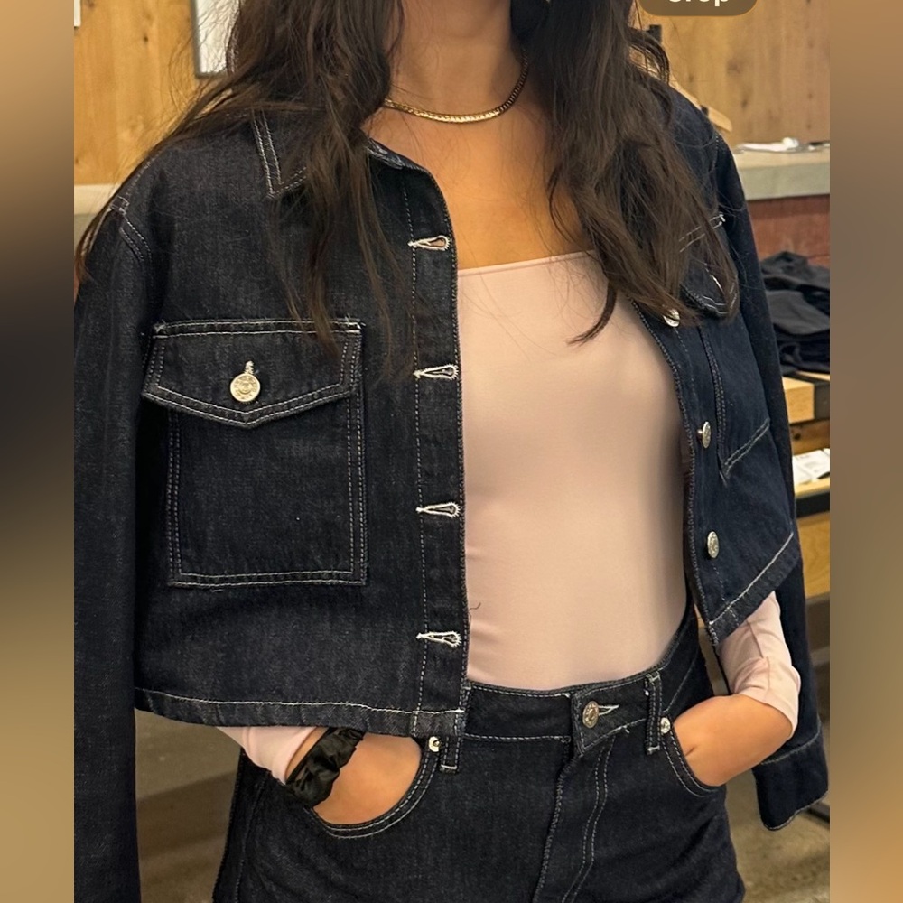 NA-KD Dark denim jacket